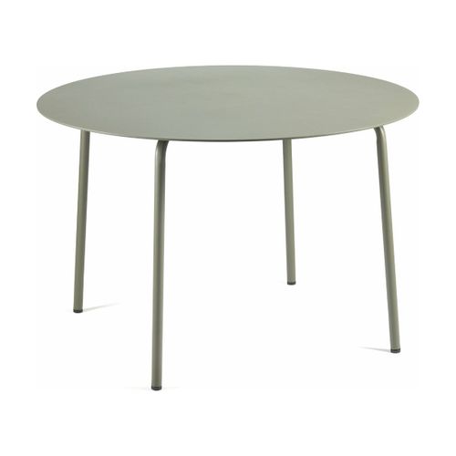Table À Manger Ronde En Aluminium Verte 115 X 74 Cm August - Serax