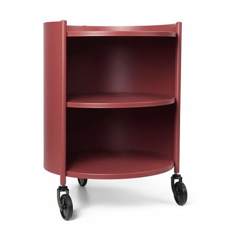 Table De Chevet En Acier Rouge 53 X 42 Cm Eve - Ferm Living
