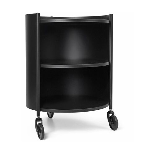 Table De Chevet En Acier Noir 53 X 42 Cm Eve - Ferm Living