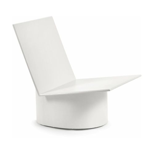 Chaise Basse En Acier Blanche Valérie - Serax