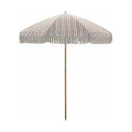 Parasol Rond En Polyester Rouge Et Vert 230x190 Cm Umbra - House Doctor