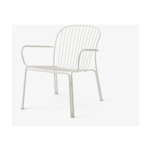 Chaise De Jardin Large Avec Accoudoirs En Acier Ivoire Thorvald Sc101 - &tradition