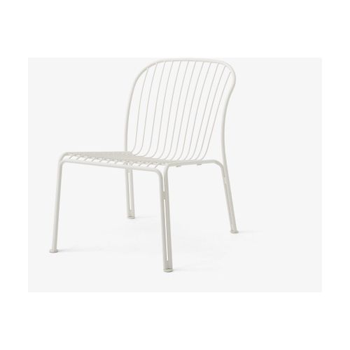 Chaise De Jardin Large En Acier Ivoire Thorvald Sc100 - &tradition