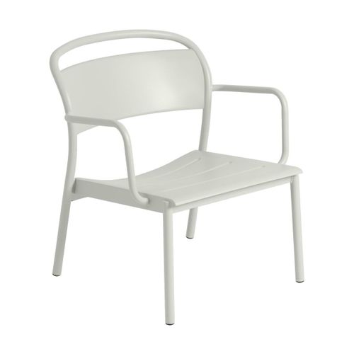 Fauteuil De Jardin En Métal Gris Linear - Muuto