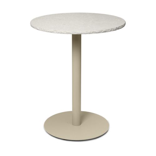 Table Ronde De Bistro En Marbre Cachemire 72x60cm Mineral - Ferm Living