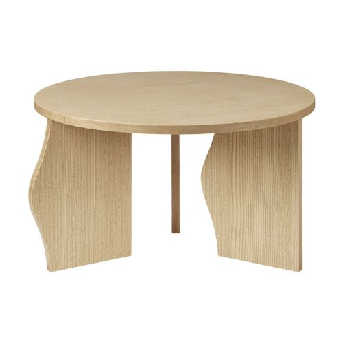 Table Basse Ronde En Placage De Frêne Huilé Naturel 60x35cm Brook - Broste Copenhagen