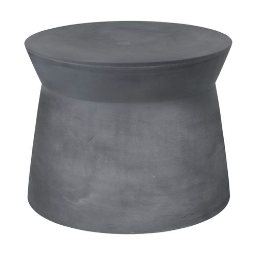 Table Basse Ronde En Fibre D'argile Gris Charbon 50x39cm Fiber - Broste Copenhagen