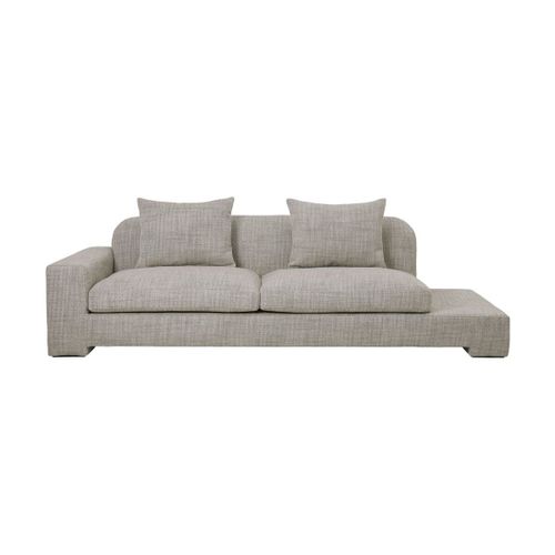 Canapé 2 Places Angle Gauche En Polyester Beige Melange Bay - Broste Copenhagen