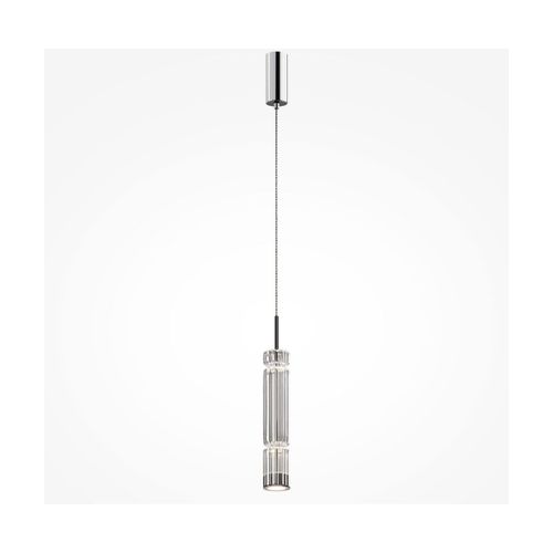 Suspension En Verre Et Métal Chromé 365x8cm Ordo - Maytoni