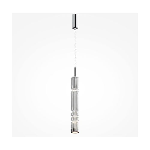 Suspension En Verre Et Métal Chromé 384x8cm Ordo - Maytoni