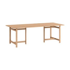 Table À Manger Rectangulaire En Bois De Chêne Naturel 220x90cm - Moebe