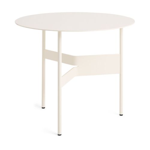 Table Basse Ronde En Acier Écru 54x44cm Shim - Hay