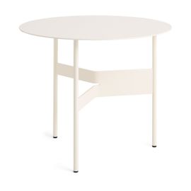 Table Basse Ronde En Acier Écru 54x44cm Shim - Hay