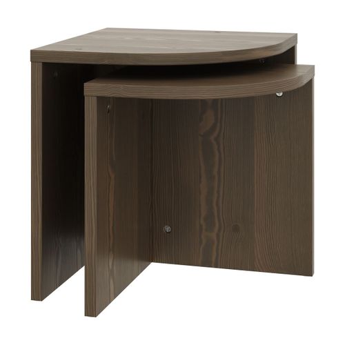 Table Basse Gigogne En Bois Carob Brown 43x47cm Combine - Karup Design