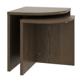 Table Basse Gigogne En Bois Carob Brown 43x47cm Combine - Karup Design