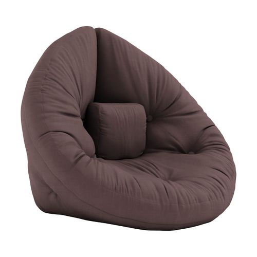 Pouf Fauteuil En Coton Brown 75x80x60cm Mini Nido - Karup Design