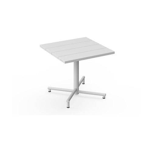 Table De Jardin Carrée En Aluminium Gris Clair 80x76cm Fred's - Fatboy
