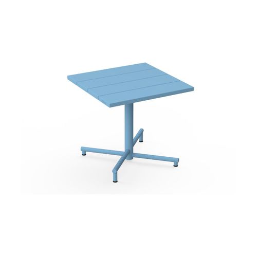Table De Jardin Carrée En Aluminium Bleu 80x76cm Fred's - Fatboy
