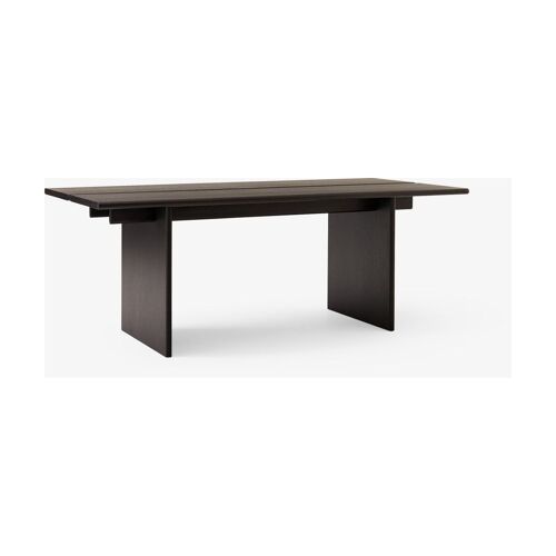 Table À Manger Rectangulaire En Chêne Teinté Foncé 200x95x74cm Ita Os1 - &tradition