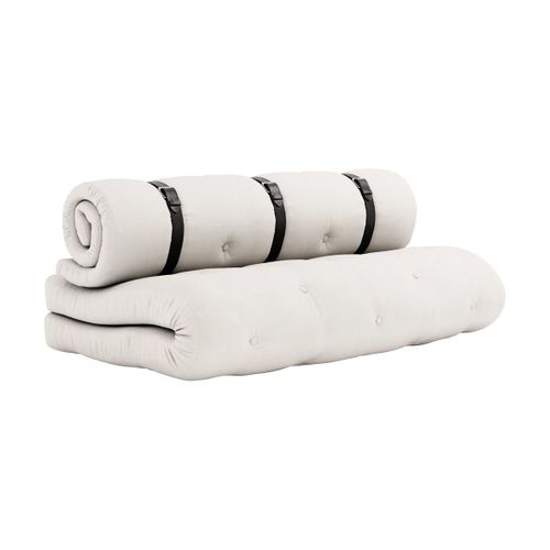 Futon Canapé Convertible En Coton Natural 140x95x60cm Buckle-Up - Karup Design
