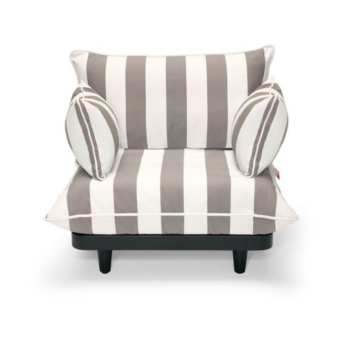 Fauteuil Lounge Rayé Cacao 100x90cm Paletti - Fatboy