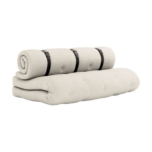 Futon Canapé Convertible En Coton Et Lin 140x95x60cm Buckle-Up - Karup Design