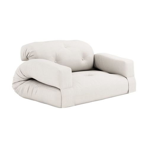 Canapé Convertible En Coton Natural 140x122x70cm Hippo - Karup Design