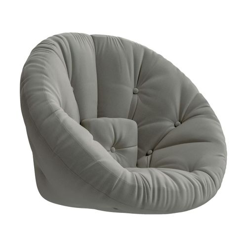 Fauteuil En Coton Gris 85x95x70cm Nido - Karup Design
