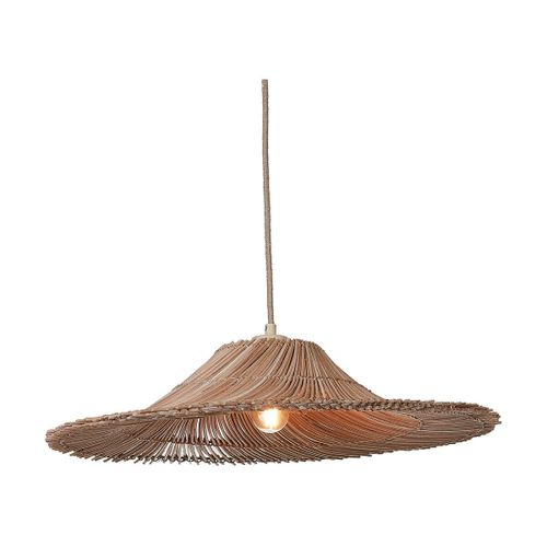 Suspension En Rotin Et Abat-Jour Naturel 53x11cm Cancun - Good & Mojo