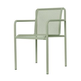 Chaise En Acier Vert Pâle Avec Accoudoirs 80x60cm Dapple - Ferm Living
