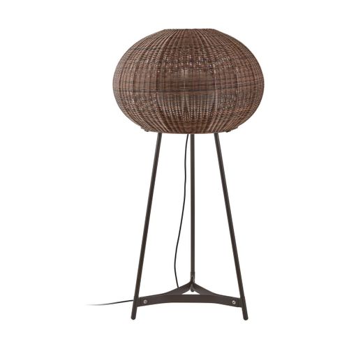 Lampadaire D'extérieur Led Triac En Aluminium Et Abat-Jour Marron 133cm Garota P/02 -