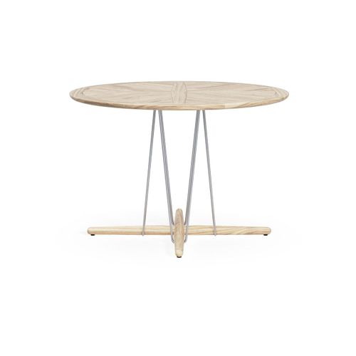 Table À Manger Ronde D'extérieur En Teck Non Traité 110x74cm E022 - Carl Hansen & Søn