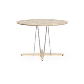 Table À Manger Ronde D'extérieur En Teck Non Traité 110x74cm E022 - Carl Hansen & Søn