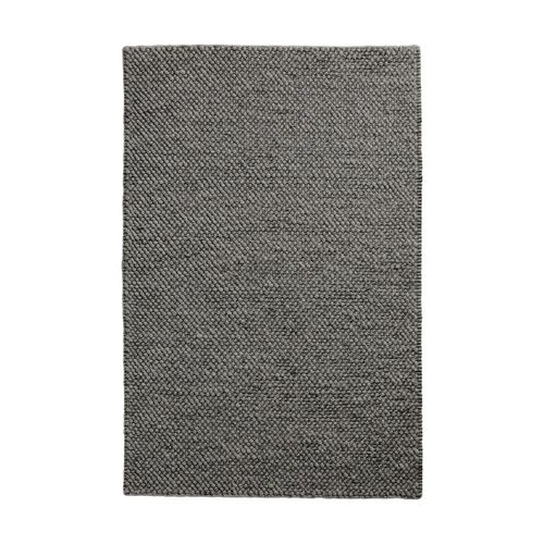 Tapis Rectangulaire En Laine Gris Anthracite 90x140cm Tact - Woud