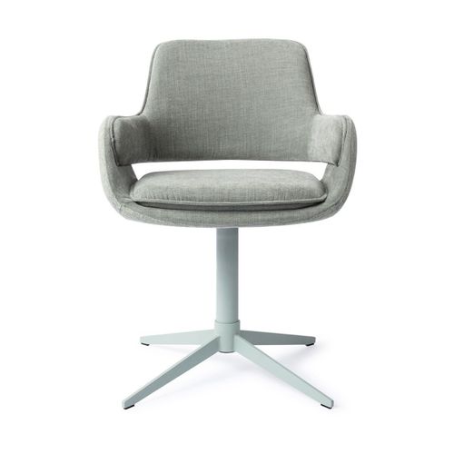 Chaise Avec Accoudoirs En Tissu Verte Midori Oketo - Jesper Home