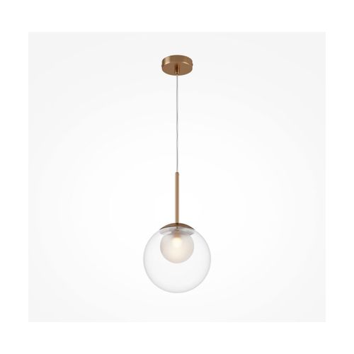 Suspension Globe En Verre Et Métal Doré 20cm Basic Form - Maytoni