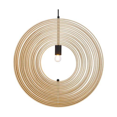 Suspension Abat-Jour Modulable En Contraplaqué Et Métal Noir 60cm Roots - Maytoni