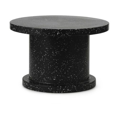 Table Basse Ronde En Plastique Recyclé Noir 75x48cm Bit - Normann Copenhagen