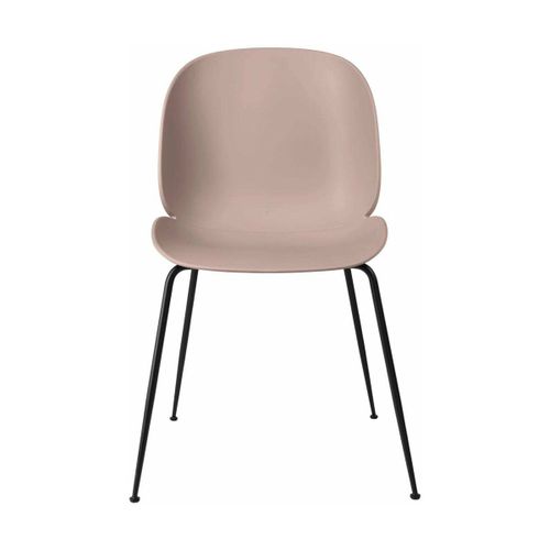 Chaise Rose Piétement En Métal Noir Beetle - Gubi