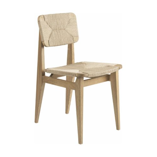 Chaise En Papier Tissé Et Bois De Chêne Naturel C-Chair - Gubi
