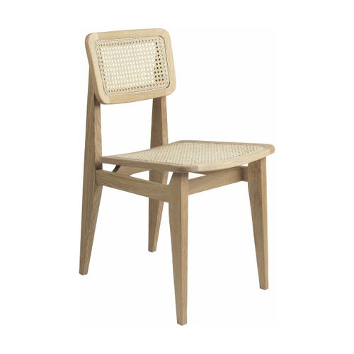 Chaise En Cannage Et Bois De Chêne Naturel C-Chair - Gubi