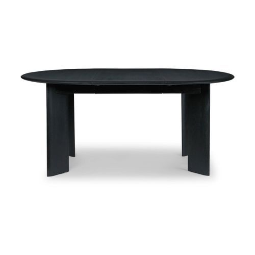 Table Ronde Extensible En Hêtre Huilé Noir 117 Cm Bevel - Ferm Living