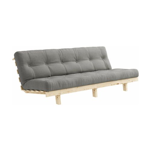 Canapé Convertible En Bois De Pin Et Matelas Gris 100x190cm Lean - Karup Design