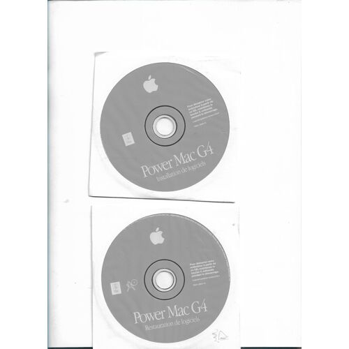 Power Mac G4 Cd D'Installation Et Restauration Logicielle 2 Cd Ssw Version 9.0.4