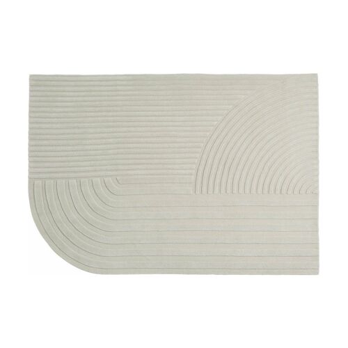 Tapis En Laine Blanc Cassé 170x240 Cm Relevo - Muuto