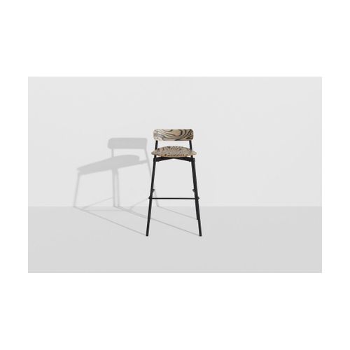 Chaise De Bar En Hêtre Et Aluminium Alpi 91 Cm Fromme - Petite Friture