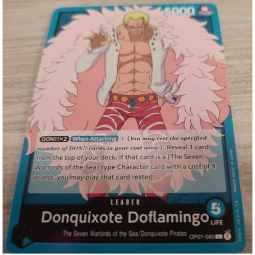 One Piece Op01 060 Donquixote Doflamingo Leader
