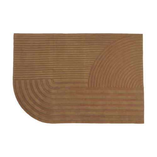 Tapis En Laine Orange Brulé 170x240 Cm Relevo - Muuto