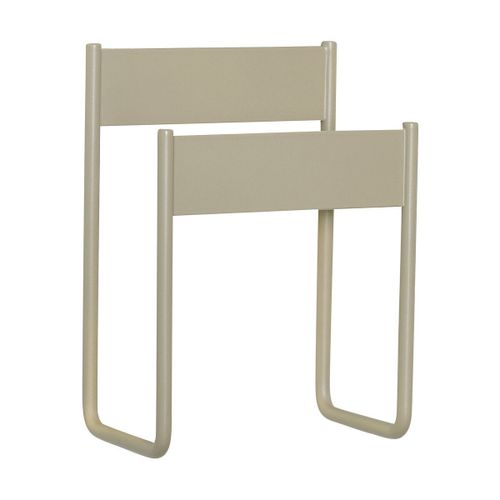 Porte revues en fer beige 12x19xh26cm Inbetween - Hübsch