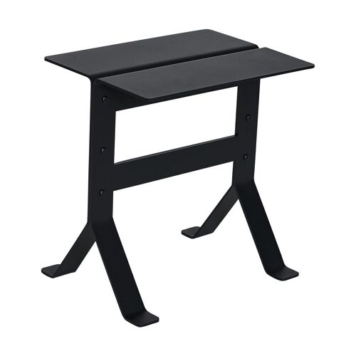 Table d'appoint en métal noir 40x30xh42cm Fold - Hübsch